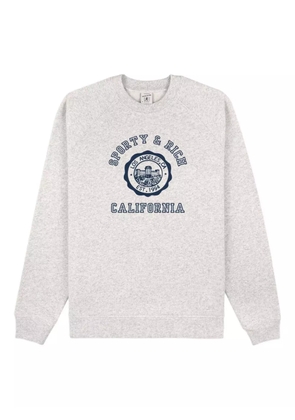 Sporty & Rich crew-neck long-sleeve sweatshirt - Grey