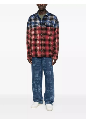 Palm Angels checked shirt - Blue