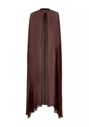 Raquel Diniz silk cape - Red