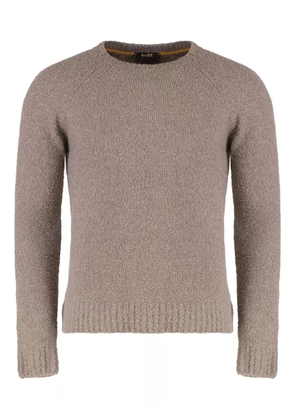 Moorer crew-neck long-sleeve sweater - Neutrals