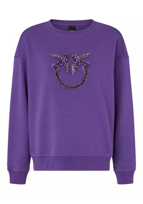 PINKO embellished-bird sweater - Purple