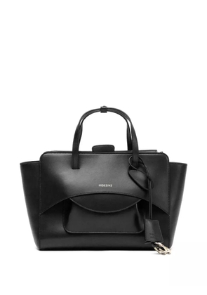 HIDESINS flap-pocket leather handbag - Black