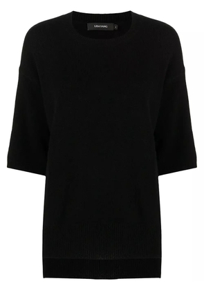 Lisa Yang short-sleeve cashmere top - Black