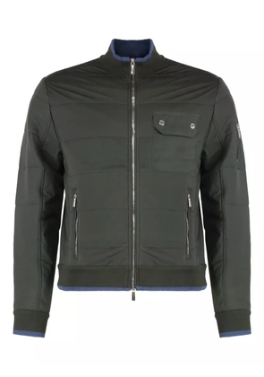 Moorer Corbin zip-up quilted jacket - Green