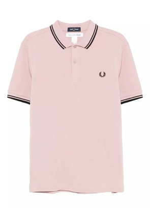 Comme Des Garçons Shirt tipped polo shirt - Pink