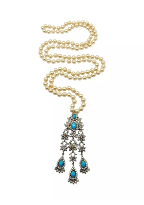 Jennifer Gibson Jewellery pearl paste necklace - Silver