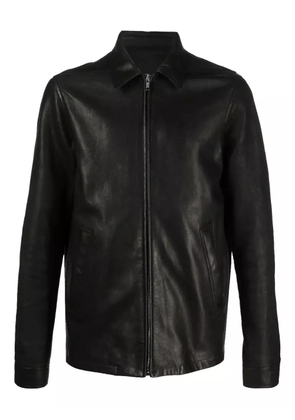 Rick Owens zip-fastening leather jacket - Black