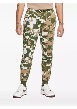 Nike tech fleece all-over print track pants - Green