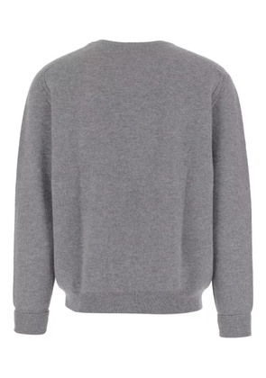 OLIVER LATTUGHI crew-neck ribbed sweater - Grey