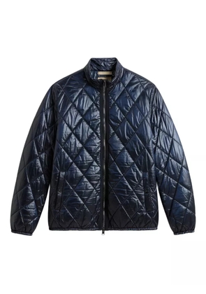 Woolrich diamond-quilted zip-front jacket - Blue