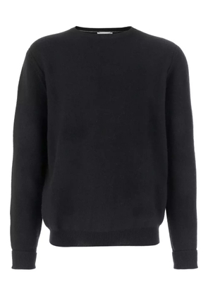 OLIVER LATTUGHI round-neck ribbed sweater - Black
