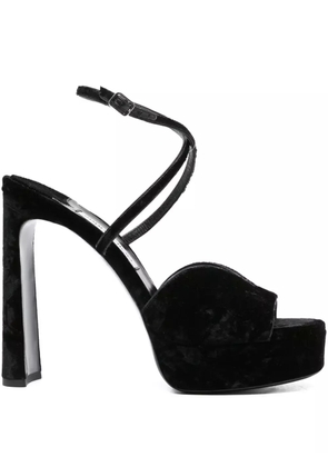 Jimmy Choo Pre-Owned 125mm Karli heeled sandals - Black