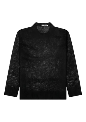 Jil Sander layered knit sweater - Black