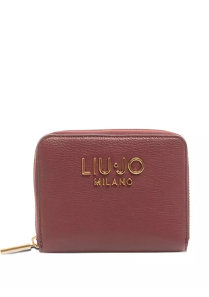 LIU JO logo-plaque zip-around wallet - Red