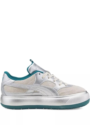 PUMA Mayu leather metallic sneakers - Neutrals
