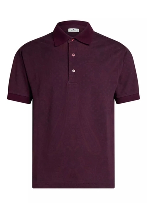 ETRO paisley-cotton polo shirt - Purple