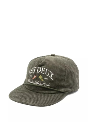 Les Deux corduroy logo-embroidered baseball cap - Green