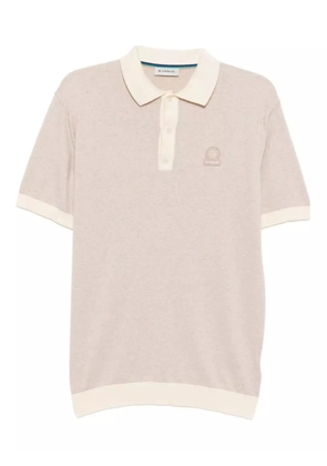 SANDBANKS logo-embroidered polo shirt - Neutrals