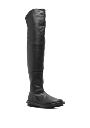 Trippen leather thigh-high boots - Black