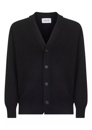 D4.0 V-neck wool cardigan - Black