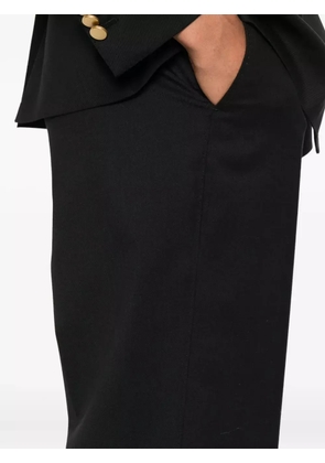 Tagliatore long-sleeve double-breasted blazer - Black