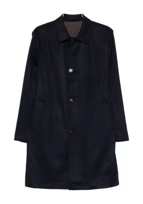 Kired button-fastening wool coat - Black