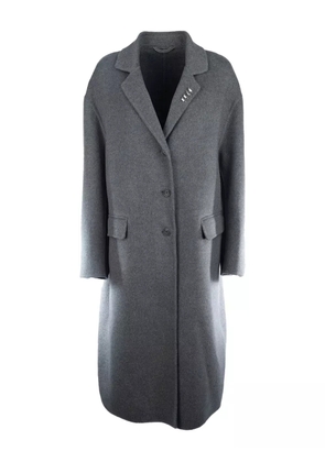 Ermanno Scervino safety-pin embellished coat - Grey
