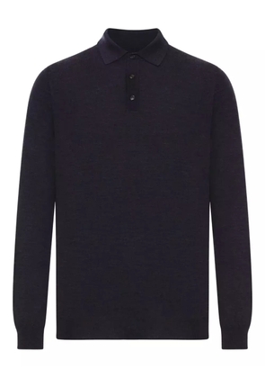 Zanone long-sleeve polo shirt - Black
