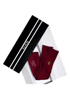 Elios Milano Aquarius embroidered ribbed socks