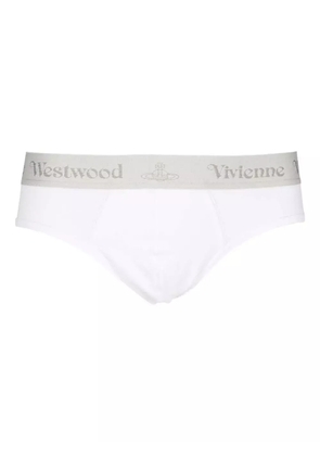 Vivienne Westwood logo-band cotton-blend briefs (pack of three) - Grey