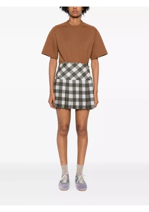 adidas by Stella McCartney logo-print short-sleeve T-shirt - Brown