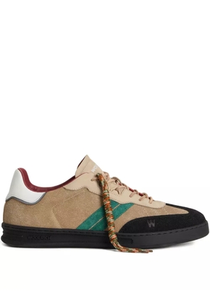 Woolrich leather panel trainers - Neutrals