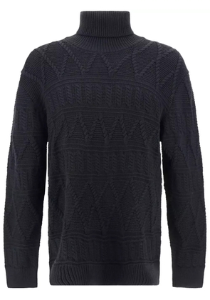 Zegna cable-knit jumper - Black