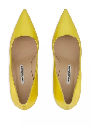 Manolo Blahnik 70mm BB leather pumps - Yellow