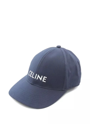 Celine Pre-Owned 2010s logo baseball cap - Blue