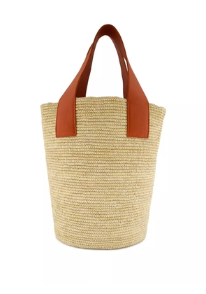 Sensi Studio double-handle open-top bucket bag - Neutrals