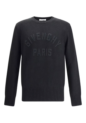 Givenchy embossed-logo crew-neck sweater - Black
