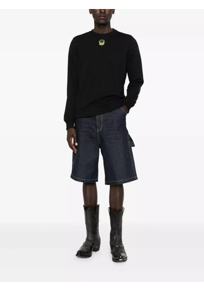 Diesel embroidered crew-neck sweatshirt - Black