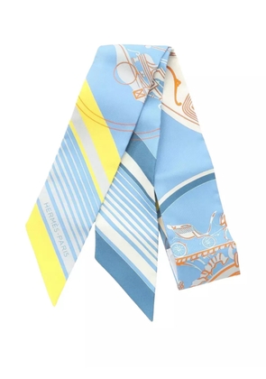 Hermès Pre-Owned 2020s Ex-Libris scarf - Blue