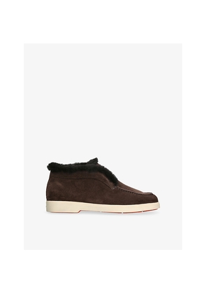 Womens Santoni Fortune Suede Ankle Boots