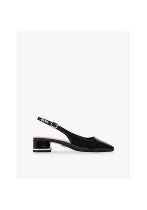 Womens Carvela Bello Faux Patent-Leather Slingback Courts