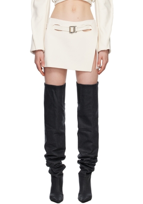 Dion Lee Off-White Interloop Miniskirt