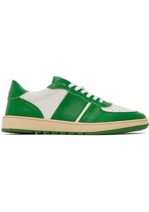COLLEGIUM Green & White Pillar Destroyer Low Sneakers