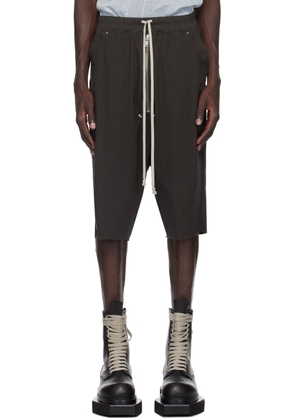 Rick Owens Gray Porterville Bela Pods Shorts