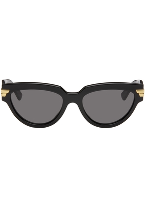 Bottega Veneta Black Cat-Eye Sunglasses