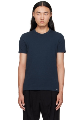 TOM FORD Navy Cotton Crewneck T-shirt