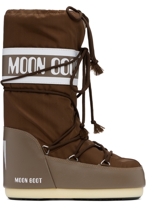 Moon Boot Brown Icon Nylon Boots