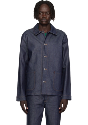 A. P.C. Navy Kerlouan Denim Jacket