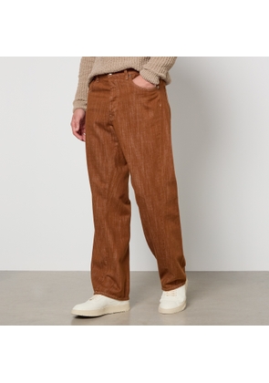 Sunflower Men's Twist Wide Fit Trousers - Light Brown - W32/L32