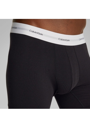 Calvin Klein Three-Pack Cotton-Blend Boxer Briefs - S